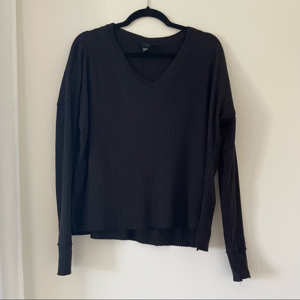 Wild Fable Flowy Black Long Sleeve - size Small